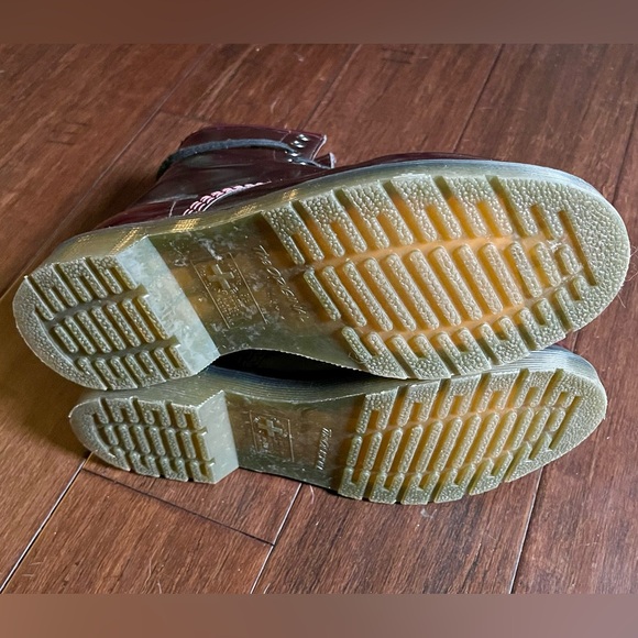 Dr. Martens Dark Cherry Red Vegan Boots - Picture 4 of 9